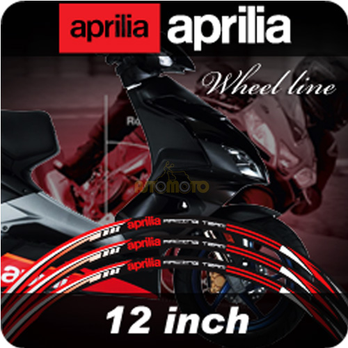[바이크팩토리]아프릴리아 APRILIA 휠테이프 고급형 4D 휠테이프 휠라인 휠데칼 휠스티커 - 12인치 범용