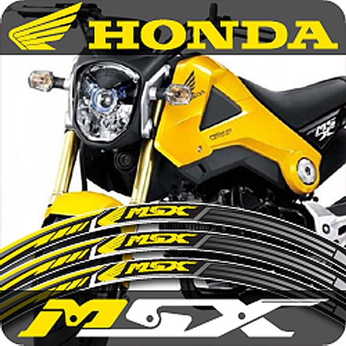 [바이크팩토리] MSX125 고급형 4D 휠테이프 휠라인 휠데칼 휠스티커