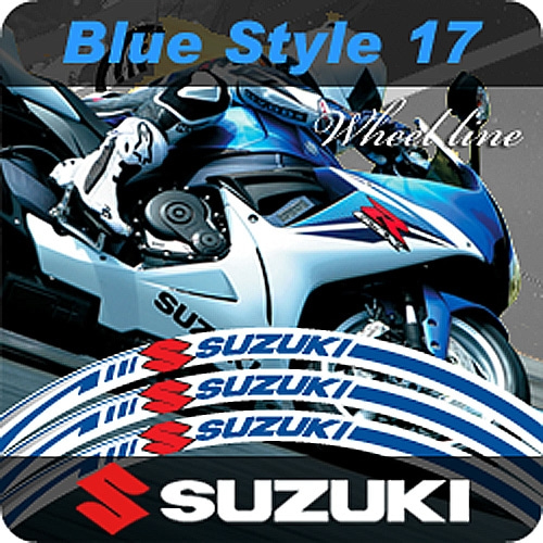 [바이크팩토리]SUZUKI 휠테이프 고급형 4D 휠테이프 휠라인 휠데칼 휠스티커 - 17인치 범용
