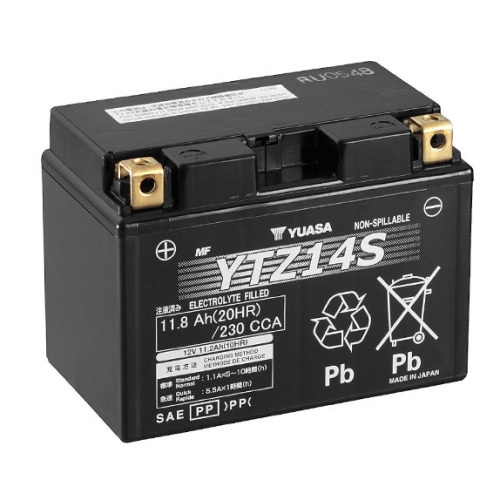 [바이크팩토리]유아사 일본 YTZ14S 밀폐형 무보수 배터리-12V,11.2A / 혼다 X-ADV 배터리(KC 인증제품)
