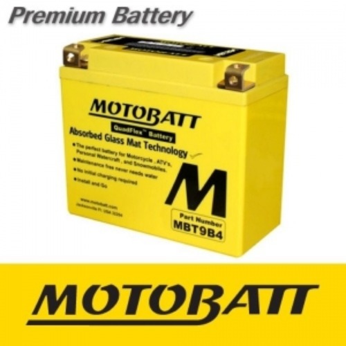 [바이크팩토리]MOTOBATT 밀폐형 무보수 배터리 MBT9B4 12V9AH/YT9B4 (KC인증제품)