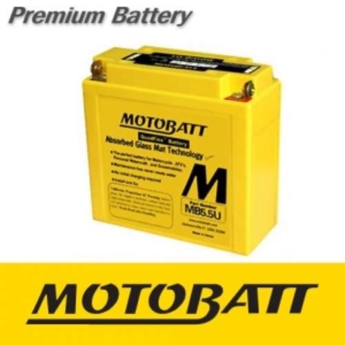 [바이크팩토리] MOTOBATT 밀폐형 무보수 AGM배터리 MB5.5U - 12V7AH (KC 인증제품)