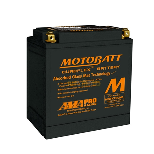 [바이크팩토리]MOTOBATT 밀폐형 무보수 배터리 MBTX20U HD - 할리데이비슨전용 - 12V21AH (KC인증제품)