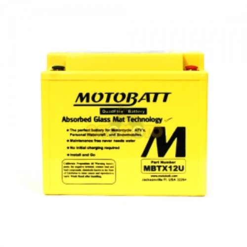 [바이크팩토리]MOTOBATT 밀폐형 무보수 배터리 MBTX12U 할리데이비슨 스포스터883/1200 04~09 - YTX14L-BS(KC인증제품)