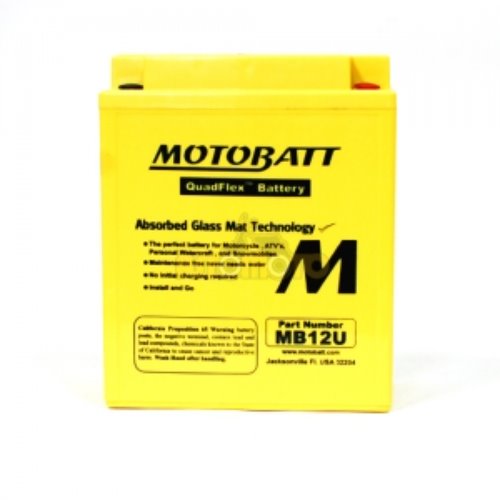[바이크팩토리]MOTOBATT 밀폐형 무보수 배터리 MB12U 아프릴리아 스크라베오, 아틀란틱 - YB12AL-A(KC인증제품)