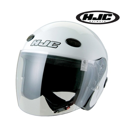 [바이크팩토리]HJC CL-33 솔리드 화이트 오픈페이스 헬멧