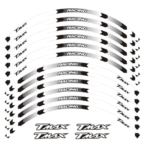 [해외]테크맥스 T-MAX560 TMAX 로고 휠 스티커 (색상선택가능)