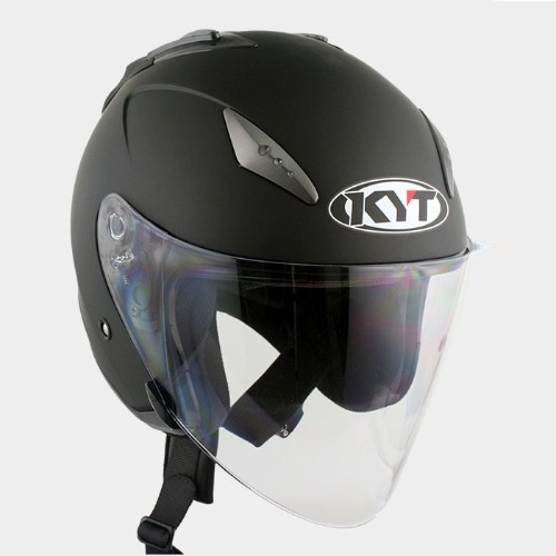 [바이크팩토리]KYT MATT BLACK 오픈페이스 헬멧