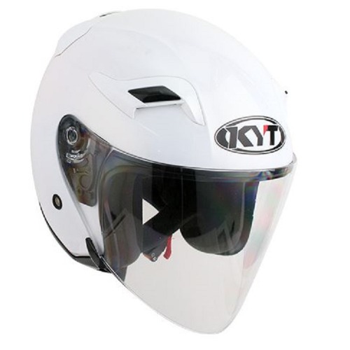 [바이크팩토리]KYT PEARL WHITE VENOM 오픈페이스 헬멧
