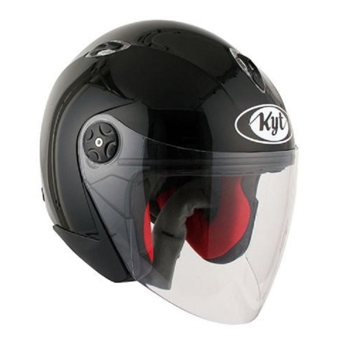 [바이크팩토리]KYT YARIS BLACK 오픈페이스 헬멧