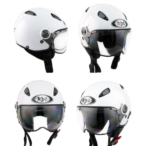 [바이크팩토리]KYT ELSICO WHITE 클래식 헬멧