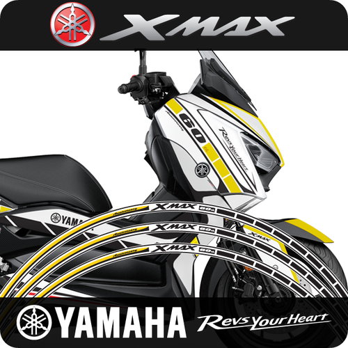 야마하 X-MAX 휠스티커 60주년 [바이크팩토리]