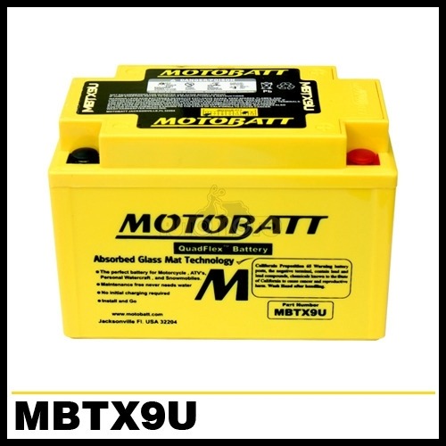 [바이크팩토리]MOTOBATT 밀폐형 무보수 배터리 MBTX9U - 혼다 아프리카트윈 CRF1000L (YTZ14S 호환,KC인증제품)