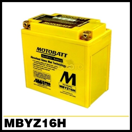 [바이크팩토리]MOTOBATT 밀폐형 무보수 배터리 MBYZ16H KYMCO SYM 외 대만제 - 12V16.5AH(KC인증제품)