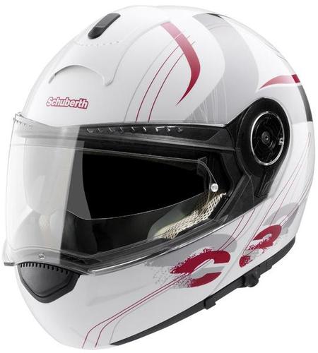 [해외]슈베르트 C3 여성용 스트립 버건디 헬멧 (색상선택)
