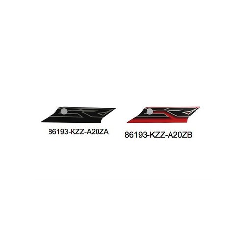[해외]CRF250M (13) 우측 커버 스티커 (태국 정품) 파츠 넘버 : 86193-KZZ-A20ZA (색상선택가능)