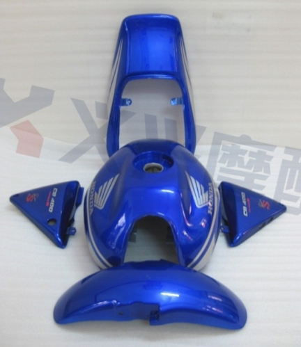 [해외]CB400 (92-95) 블루 풀카울 (기름탱크 포함)