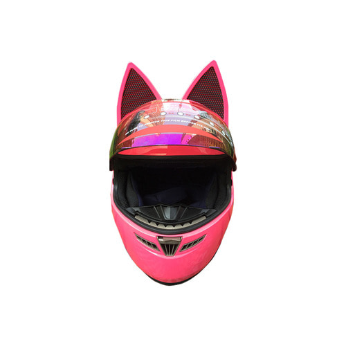 [해외] 고양이 귀 헬멧 (핑크)