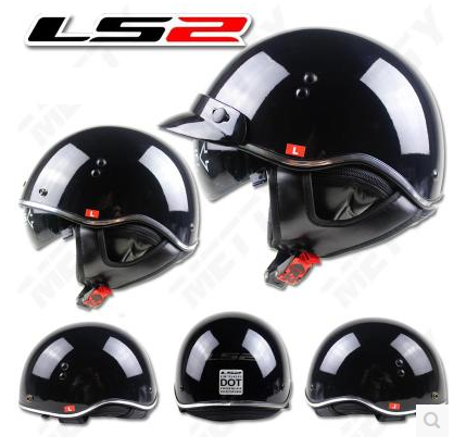 [해외]LS2 반모 헬멧 블랙 - OF566