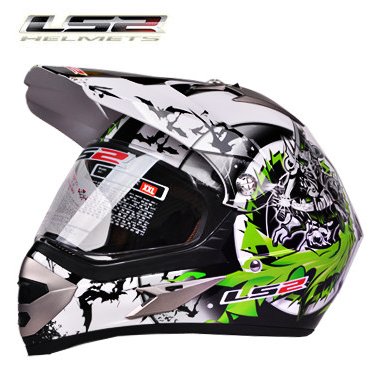 [해외]LS2 오프로드 헬멧 화이트 라임워리어 - MX433