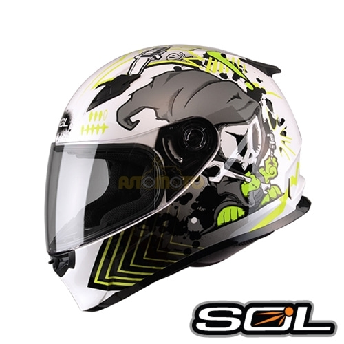 [바이크팩토리]SOL SF-2M SPARK White 풀페이스 헬멧 (사이즈 선택가능)