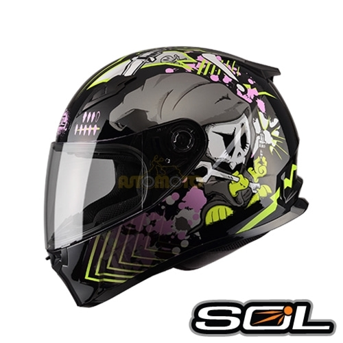 [바이크팩토리]SOL SF-2M SPARK Black 풀페이스 헬멧(사이즈 선택가능)