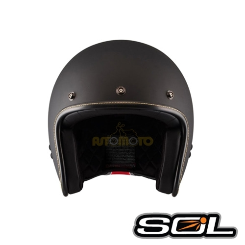 [바이크팩토리]SOL AO-1 MATT BLACK 오픈페이스 헬멧 (사이즈 선택가능)
