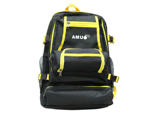 [해외]AMU 블랙&amp;옐로우 백팩