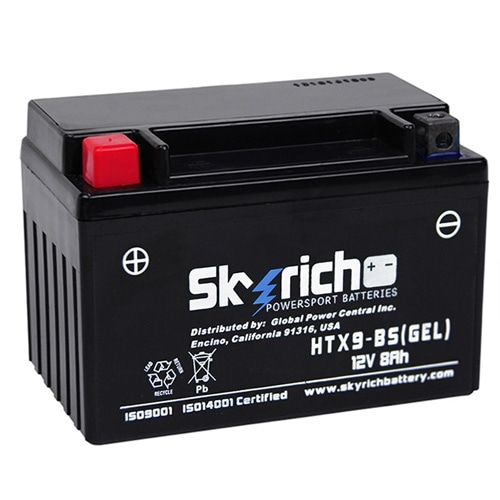 [바이크 팩토리]SKYRICH 스카이리치 HTX9-BS 보이저125배터리, 보이져125배터리 (AGM 젤타입배터리,KC인증제품)