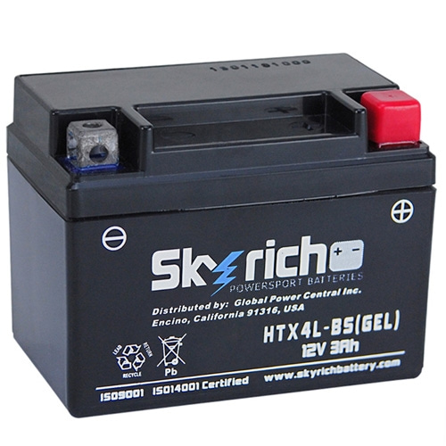[바이크팩토리]SKYRICH 스카이리치 ATS 배터리 HTX4L-BS (AGM 젤타입배터리,KC인증제품)