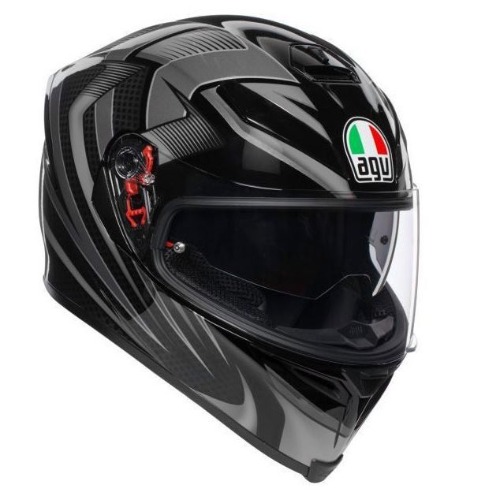 [바이크팩토리]AGV 에이지브이 K-5 SV 허리케인 2.0 블랙/실버 풀페이스 헬멧