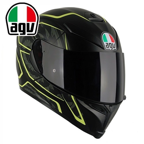 [바이크팩토리]AGV 에이지브이 K-5 토네이도 블랙/옐로우 플루오 풀페이스 헬멧