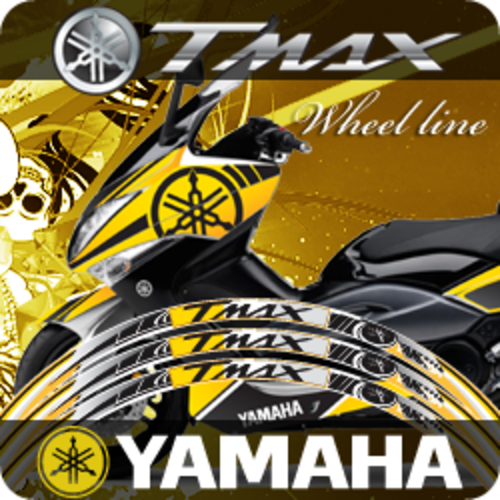 야마하 T-MAX 50주년 휠스티커 [바이크팩토리]