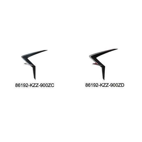 [해외]CRF250L (12) 좌측 프론트 커버 스티커 (태국 정품) 파츠 넘버 : 86192-KZZ-900ZC (색상선택가능)