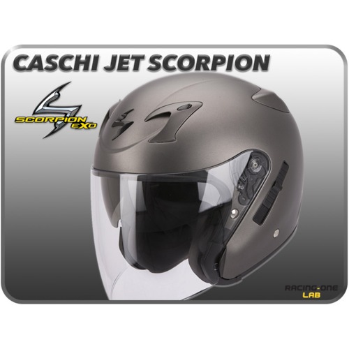 [해외]CASCHI JET 스콜피온 EXO-220 SOLID 오토바이 헬멧 (무광그레이) (파츠넘버 : 22-100-67) (사이즈 선택 가능)