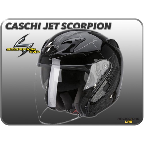 [해외]CASCHI JET 스콜피온 EXO-220 ION 오토바이 헬멧 (블랙) (파츠넘버 : 22-188-58) (사이즈 선택 가능)