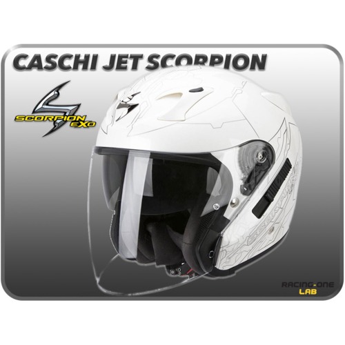 [해외]CASCHI JET 스콜피온 EXO-220 ION 오토바이 헬멧 (화이트) (파츠넘버 : 22-188-113) (사이즈 선택 가능)